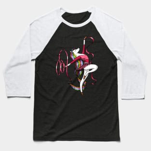 Unicorn Gymnast Baseball T-Shirt